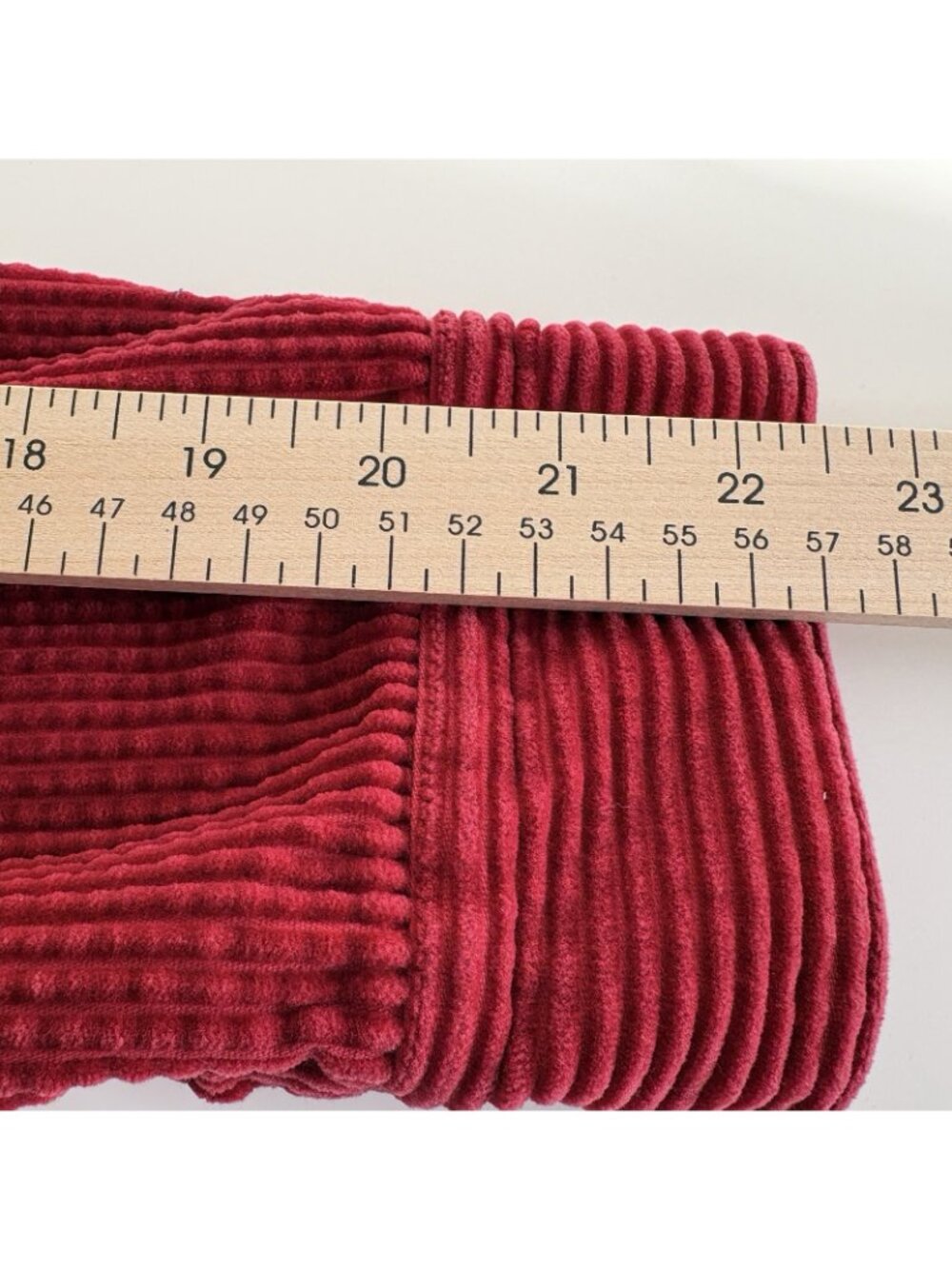 J.Jill Red Corduroy Velvet Trim Button Front Long Sleeve Jacket - Picture 14 of 14